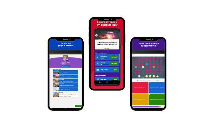 kahoot app disponível na google play e app store