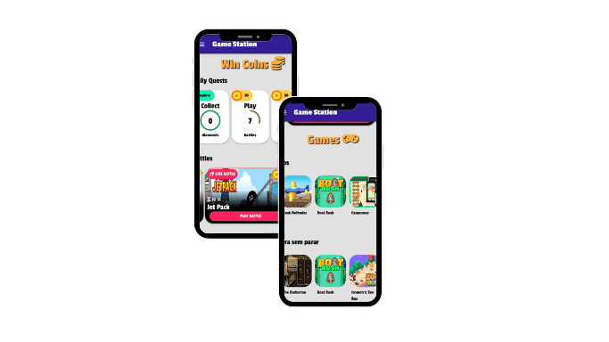 game station tela do app