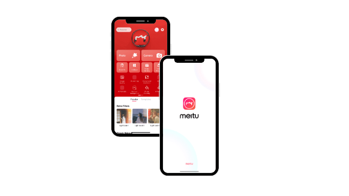 Print de tela do aplicativo Meitu