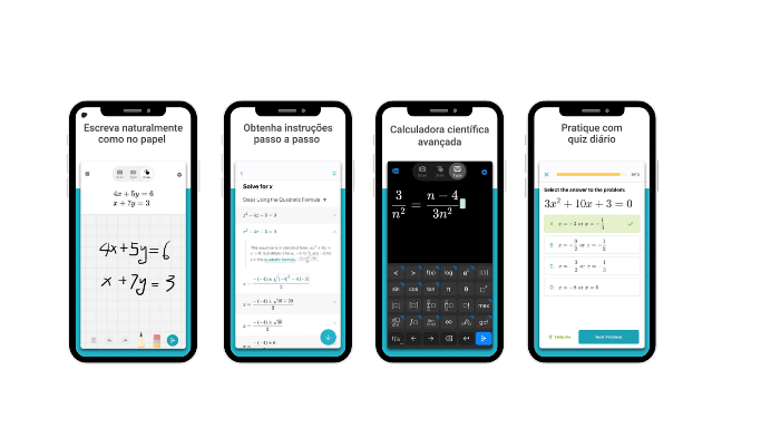 Microsoft Math Solver app de matemática