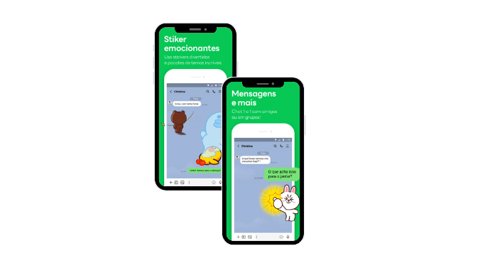 LINE app de conversa e mensagem